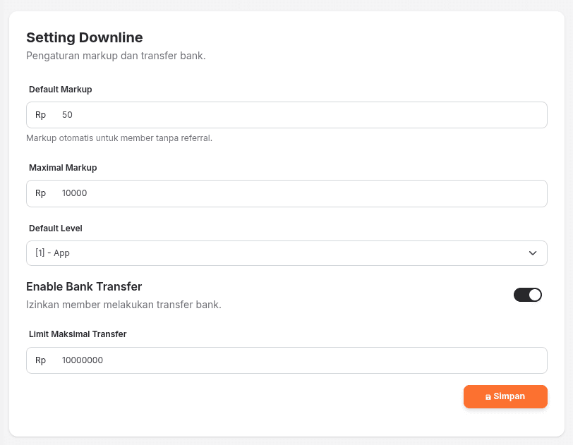 Setting Downline